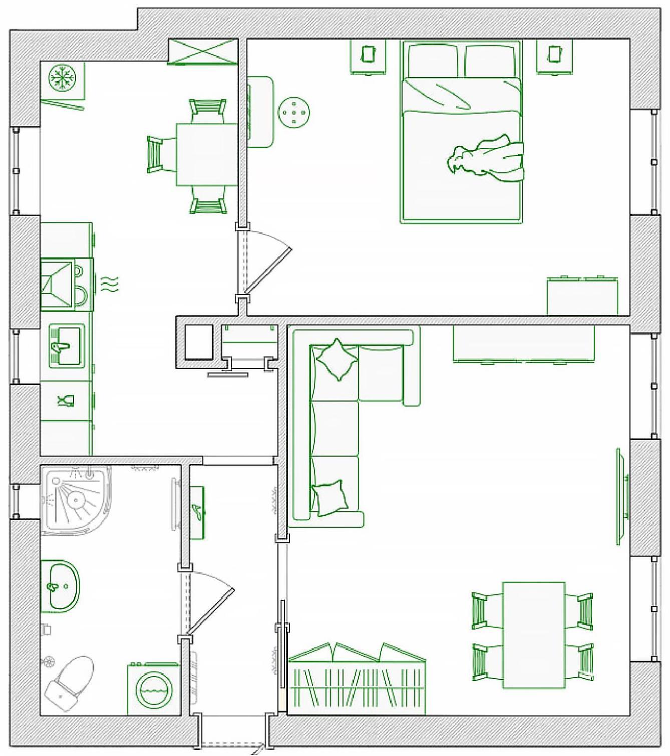 2-Room Apartment In The City Center Poznań Buitenkant foto
